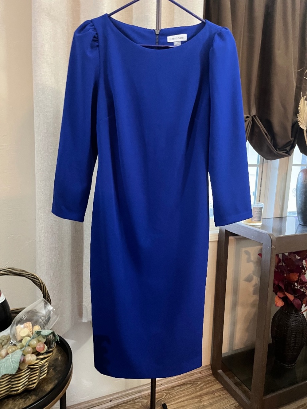 Calvin Klein Royal Blue long sleeve dress
